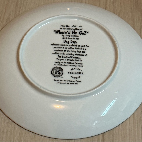 Limited Edition Bradford Exchange Collector Plate - Labrador Retriever Puppies - Picture 8 of 12